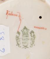 Schaubach Kunst papagáj, jelzett, kopással, m: 19 cm