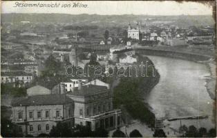 Vilnius, Wilna; Gessammtansicht von Wilna / general view (wet corner)