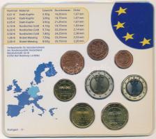 Németország 2002F 1c-2E (8x) forgalmi sor, lezárt műanyag tokban T:UNC
Germany 2002F 1 Cent - 2 Eur...