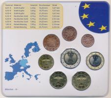 Németország 2003D 1c-2E (8x) forgalmi sor, lezárt műanyag tokban T:UNC
Germany 2003D 1 Cent - 2 Eur...