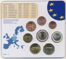 Németország 2005A 1c-2E (8x) forgalmi sor, lezárt műanyag tokban T:UNC
Germany 2005A 1 Cent - 2 Eur...