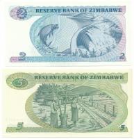 Zimbabwe 1983. 2$ + 5$ T:AU
Zimbabwe 1983. 2 Dollars + 5 Dollars C:AU
Krause P#1, P#2