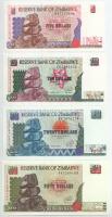 Zimbabwe 1994-1997. 5$ - 50$ (4xklf) T:AU Zimbabwe 1994-1997. 5 Dollars - 50 Dollars (4xdiff) C:AU