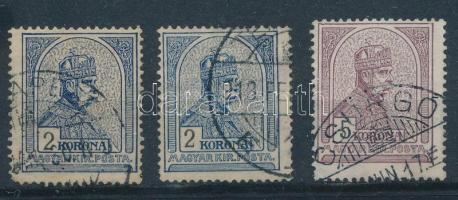 1906 Turul 2K, 1909 2K és 5K