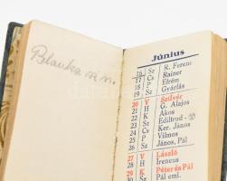 1937 Tárcanaptár, bejegyzésekkel