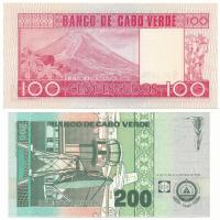 Zöld-foki Köztársaság 1977. 100E + 1992. 200E T:AU az egyiken ceruzás firka
Cape Verde 1977. 100 Es...
