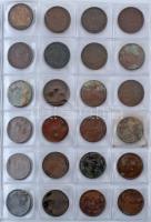 ~1926-1942. 2f bronz és Fe (120db) kisalakú berakóban T:vegyes