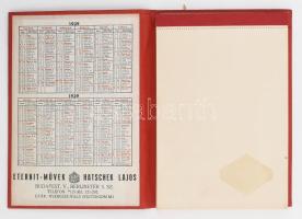Eternit-Művek - Hatschek Lajos 2 db jegyzettömb, naptárral, 16×11 cm