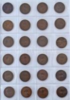 ~1926-1939. 1f bronz (192db) kisalakú berakóban T:vegyes