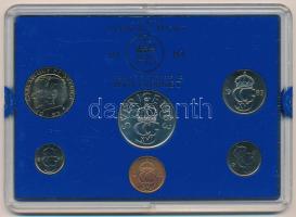 Svédország 1983. 5ö - 5K (6xklf) forgalmi sor műanyag tokban T:UNC enyhén karcos tok Sweden 1983. 5 Öre - 5 Kronor (6xdiff) coin set in plastic case C:UNC slightly scratched case