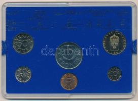 Svédország 1983. 5ö - 5K (6xklf) forgalmi sor műanyag tokban T:UNC enyhén karcos tok
Sweden 1983. 5...