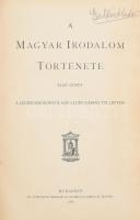 A magyar irodalom története I. Szerk.: Beöthy Zsolt, Badics Ferenc. I. kötet: A legrégibb időktől Kisfaludy Károly felléptéig. Bp., 1906, Athenauem, kopott, sérült félbőr kötés.