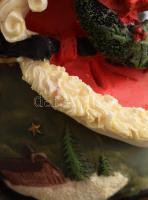 Műanyag mikulás figura, m: 17 cm