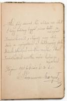 1921 Kézzel írt emlékkönyv bejegyzésekkel + egy imakönyv, benne 1-2 szentkép