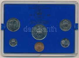 Svédország 1980. 5ö - 5K (6xklf) forgalmi sor műanyag tokban T:UNC enyhén karcos tok Sweden 1980. 5 Öre - 5 Kronor (6xdiff) coin set in plastic case C:UNC slightly scratched case