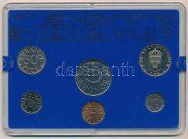 Svédország 1980. 5ö - 5K (6xklf) forgalmi sor műanyag tokban T:UNC enyhén karcos tok
Sweden 1980. 5...