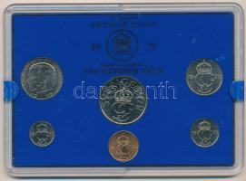 Svédország 1979. 5ö - 5K (6xklf) forgalmi sor műanyag tokban T:UNC enyhén karcos tok, pici patina Sweden 1979. 5 Öre - 5 Kronor (6xdiff) coin set in plastic case C:UNC slightly scratched case, small patina