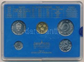 Svédország 1991. 10ö - 10K (5xklf) forgalmi sor műanyag tokban T:UNC karcos tok
Sweden 1991. 10 Öre...