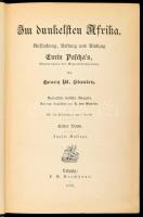 Stanley, Henry M.: In dunkelsten Afrika. Erster Band. Leipzig, 1891, Brockhaus. Kiadói egészvászon kötés, kopottas állapotban.