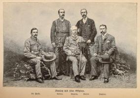 Stanley, Henry M.: In dunkelsten Afrika. Erster Band. Leipzig, 1891, Brockhaus. Kiadói egészvászon k...