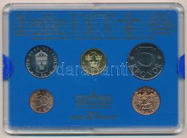 Svédország 1993. 50ö - 10K (4xklf) forgalmi sor műanyag tokban, emlékéremmel T:UNC enyhén karcos tok...