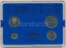 Svédország 1988. 10ö - 5K (4xklf) forgalmi sor műanyag tokban T:UNC ragasztónyom a tokon
Sweden 198...