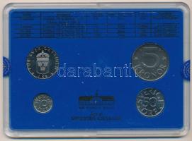 Svédország 1989. 10ö - 5K (4xklf) forgalmi sor műanyag tokban T:UNC enyhén karcos tok
Sweden 1989. ...