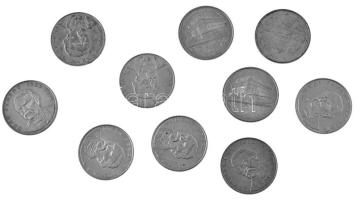 1993. 200Ft Ag "MNB" (3x) + 1994. 200Ft Ag "Deák" (7x) T:AU,XF patina
Adamo F13...