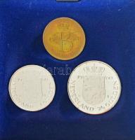 Hollandia 1980. 1G Ag "Beatrix beiktatása" + 2 1/2G Ag "Beatrix beiktatása" + &q...