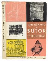 Kaesz Gyula: A bútorstílusok. Bp., 1962, Gondolat. Kiadói kartonált kötés, sérült papír védőborítóval, kissé kopottas állapotban.