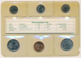 Svédország 1991. 10ö "XVI. Károly Gusztáv" (3x) + 50ö "XVI. Károly Gusztáv" (2x)...