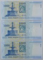 2009. 1000Ft "DB" (3x) sorszámkövetők T:UNC