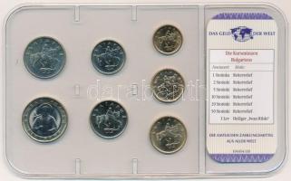 Bulgária 1999-2002. 1s - 1L (7xklf) "Hivatalos fizetőeszközök a világ minden tájáról" forg...
