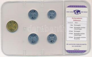 Moldova 2005-2006. 1b - 50b (5xklf) "Hivatalos fizetőeszközök a világ minden tájáról" forg...