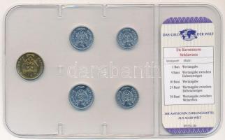 Moldova 2000-2006. 1b - 50b (5xklf) "Hivatalos fizetőeszközök a világ minden tájáról" forg...