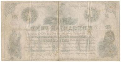 1852. 1$ "B" "Kossuth bankó" piros "17232" sorszámmal T:F
Hungary 185...