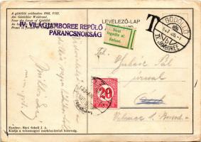 1933 A gödöllői erdőszélen. IV. Cserkész Jamboree. Kiadja a Tolna megyei Cserkész-intéző Bizottság /...