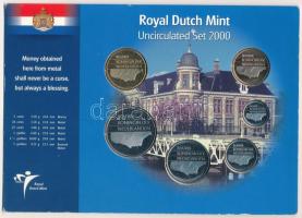 Hollandia 2000. 5c - 5G (6xklf) forgalmi sor karton tokban T:UNC Netherlands 2000. 5 Cents - 5 Gulden (6xdiff) circulating coin set in cardboard C:UNC