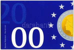 Hollandia 2000. 5c-5G (6xklf) forgalmi sor karton dísztokban, fólia borítékban T:UNC Netherlands 2000. 5 Cents - 5 Gulden (6xdiff) coin set in cardboard case and foil envelope C:UNC