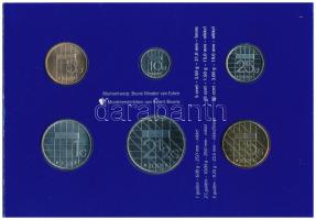 Hollandia 2001. 5c-5G (6xklf) forgalmi sor karton dísztokban, fólia borítékban T:UNC Netherlands 200...