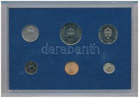 Svédország 1981. 5ö - 5K (6xklf) forgalmi sor műanyag tokban T:UNC 
Sweden 1981. 5 Öre - 5 Kronor (...