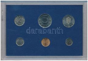Svédország 1978. 5ö - 5K (6xklf) forgalmi sor műanyag tokban T:UNC
Sweden 1978. 5 Öre - 5 Kronor (6...