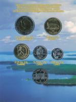 Finnország 2001. 10p - 10M (5xklf) forgalmi sor + "Finn Pénzverde" Cu-Ni zseton szettben, ...