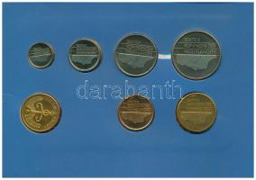 Hollandia 1989. 5c-2 1/2G (6xklf) forgalmi sor karton tokban, pénzverdei zsetonnal, fólia borítékban...