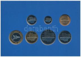 Hollandia 1997. 5c-5G (6xklf) + "Gelderland" emlékérem forgalmi sor karton dísztokban, fól...