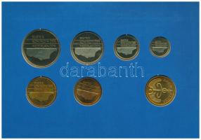 Hollandia 1994. 5c-2 1/2G (6xklf) forgalmi sor karton tokban, pénzverdei zsetonnal, fólia borítékban...