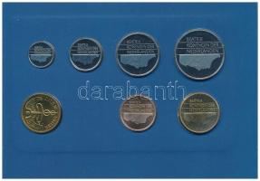 Hollandia 1993. 5c-2 1/2G (6xklf) forgalmi sor karton tokban, pénzverdei zsetonnal, fólia borítékban...