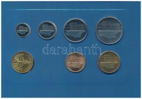 Hollandia 1992. 5c-2 1/2G (6xklf) forgalmi sor karton tokban, pénzverdei zsetonnal, fólia borítékban...