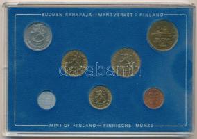 Finnország 1973. 1p - 5M (7xklf) forgalmi sor szettben, műanyag dísztokban T:UNC
Finland 1973. 1 Pe...
