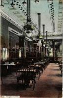 Arad, Hungária kávéház, belső. Bloch H. kiadása / cafe interior